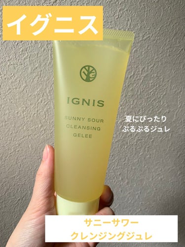 IGNIS　サニーサワー クレンジング ジュレ

現在２個目！
夏にぴったりのクレンジングジュレです☀️

こちらはこだわりの厳選素材
瀬戸田産地レモン🍋と
国産グレープフルーツのさがんルビー®️
から