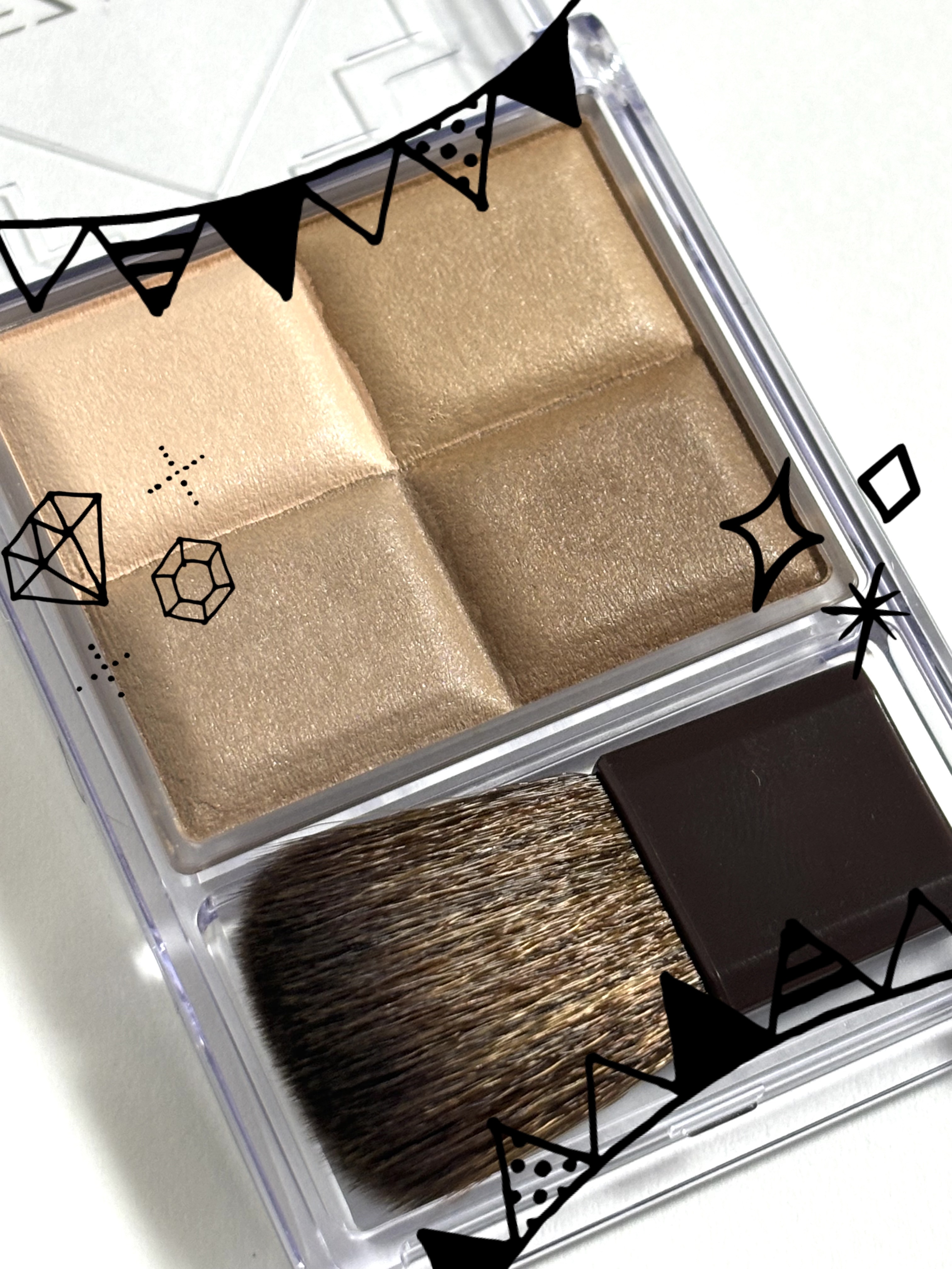 ミックスカラーチーク/CEZANNE/パウダーチークを使ったクチコミ（2枚目）