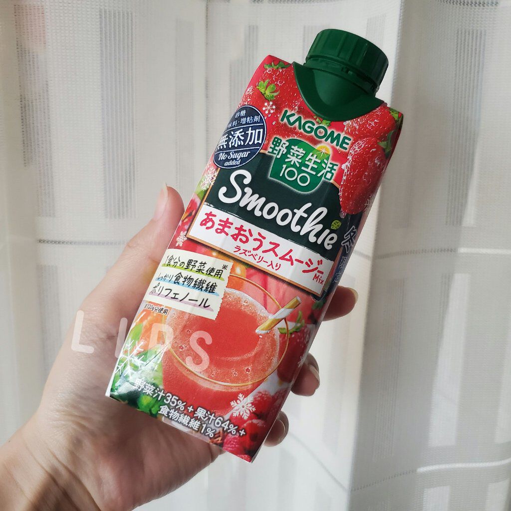 野菜生活100 Smoorhie あまおうスムージーMIX ラズベリー入り/野菜生活100/野菜ジュースを使ったクチコミ(1枚目)