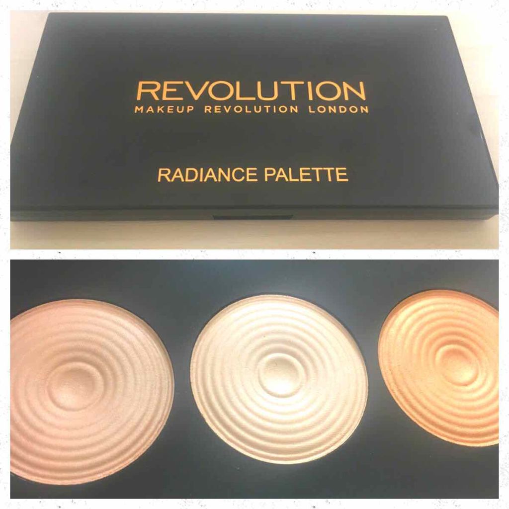 #お買い物メモ

最後ー！メイクアップレボリューションのパレット、初めて買いました♪

🍫のパレットとか、♡のチークとか可愛いアイテム多くて気になってて。
パウダーハイライトのパレットにしました〜✨
ラディアンス と ハイライト の2種類