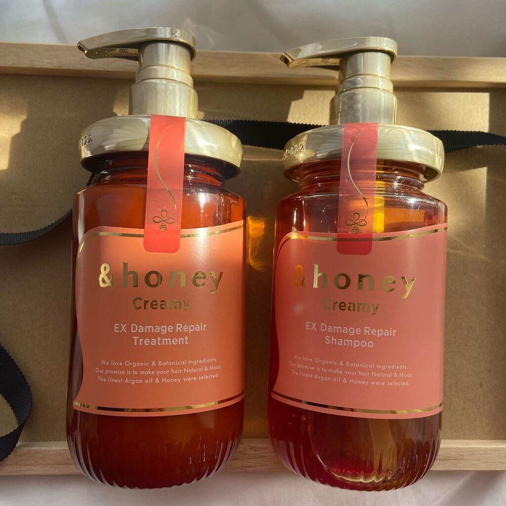 Creamy EXダメージリペアシャンプー1.0/ヘアトリートメント2.0/&honey/市販シャンプーを使ったクチコミ（3枚目）