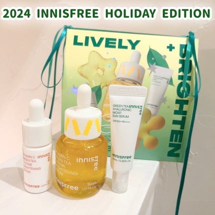 【LIVELY】ホリデービタC グリーンティーエンザイムブライトセラムスペシャルセット/innisfree/スキンケアキットを使ったクチコミ(1枚目)
