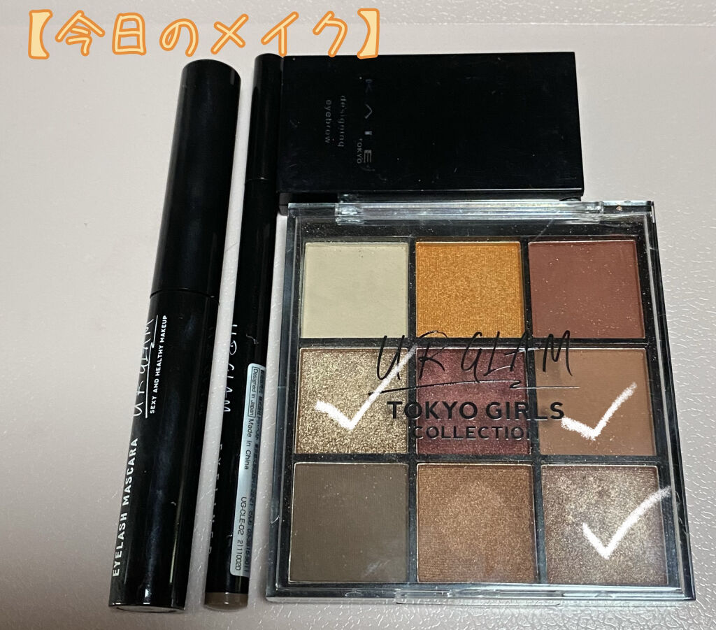 スキニーマスカラ オレンジブラウン/U R GLAM/マスカラを使ったクチコミ（1枚目）