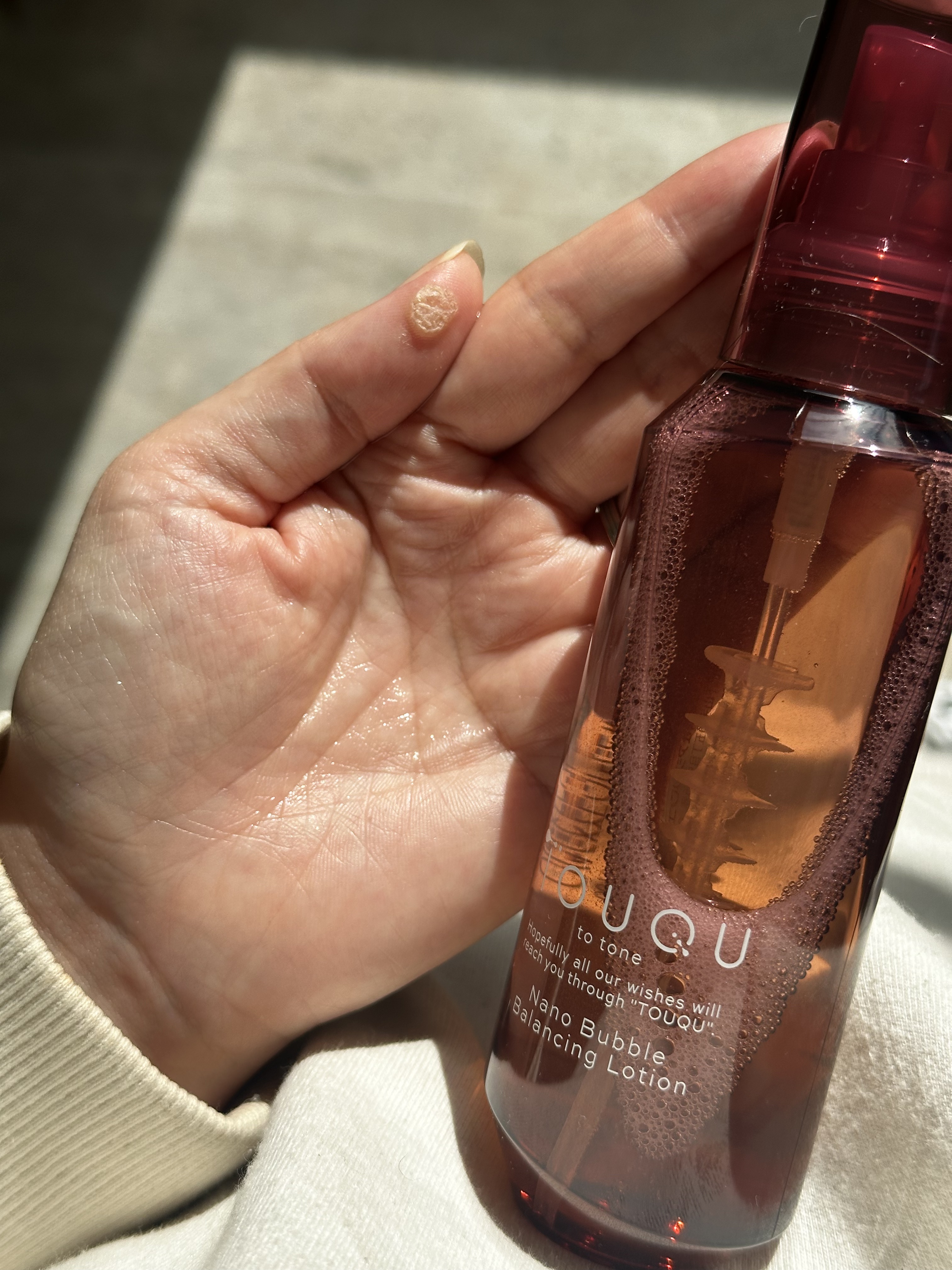 TOUQU to tone ナノバブル モイスチュアローション/TOUQU to tone/化粧水を使ったクチコミ（2枚目）