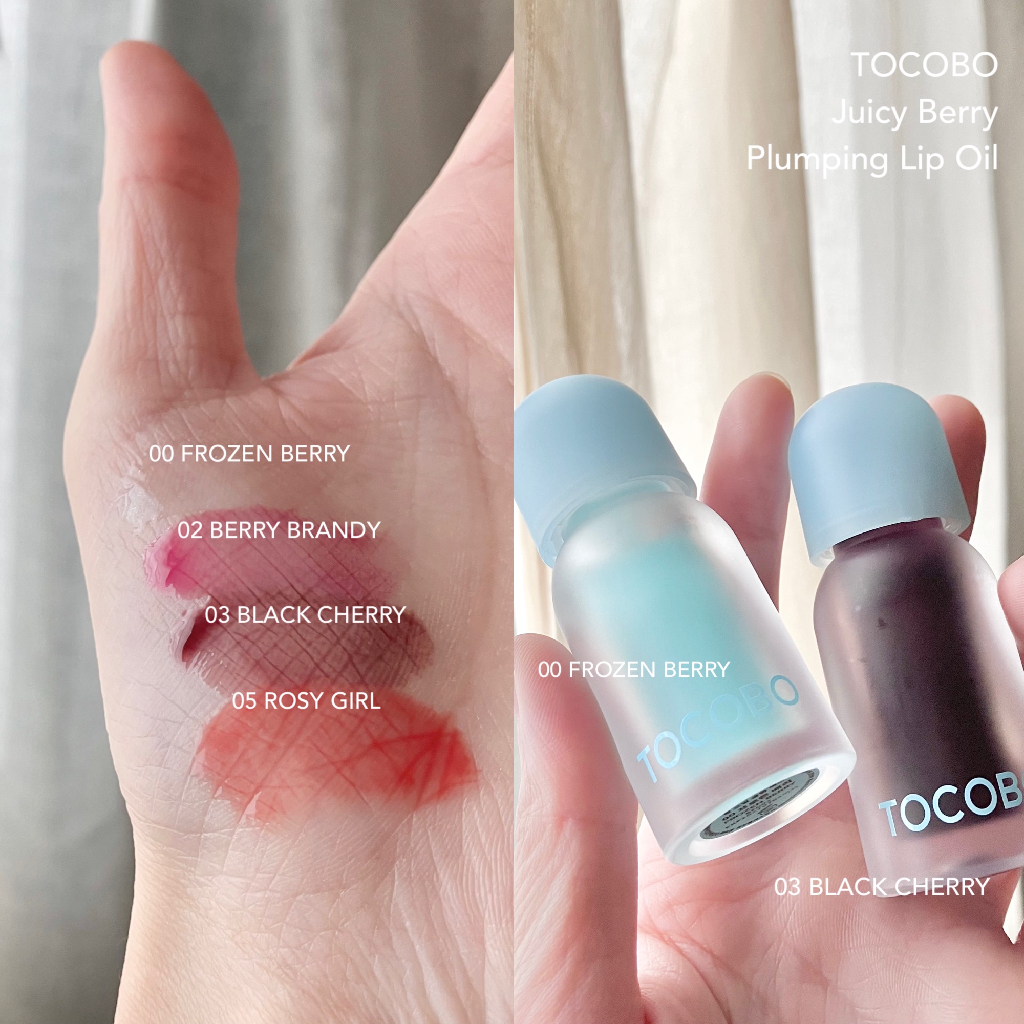 ジューシーベリープランピングリップオイル/TOCOBO/リップグロスを使ったクチコミ（2枚目）
