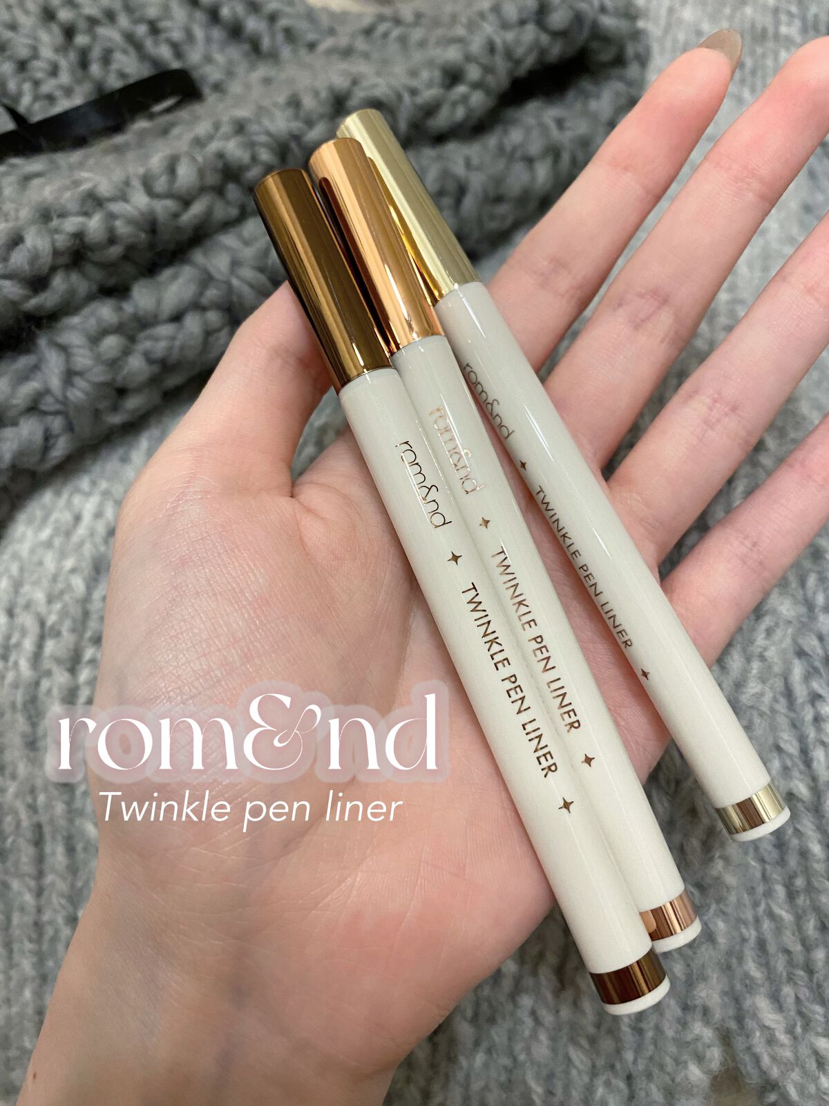 トゥインクルペンライナー/rom&nd/リキッドアイライナーを使ったクチコミ（2枚目）