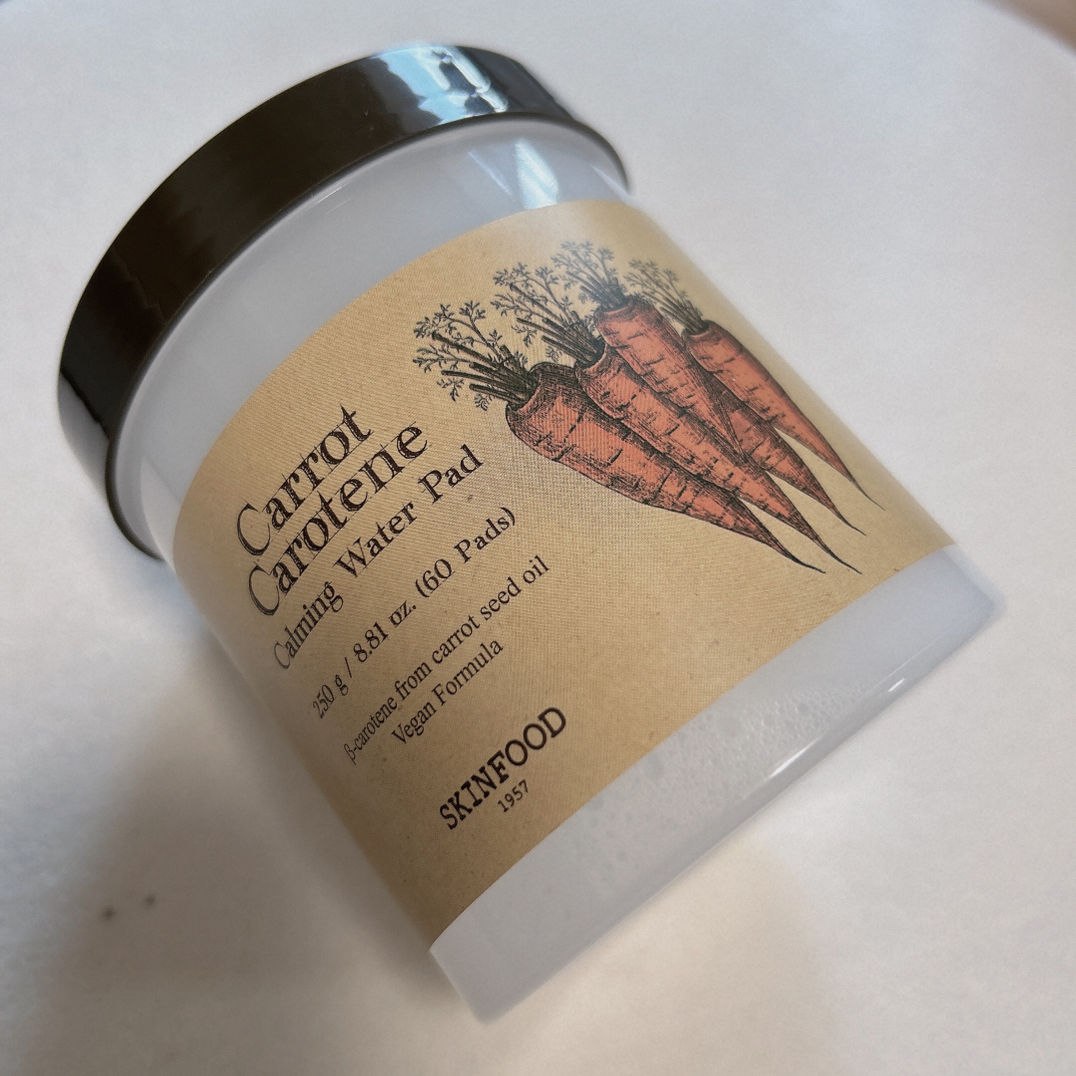 キャロットカロテン カーミングウォーターパッド/SKINFOOD/トナーパッドを使ったクチコミ（1枚目）