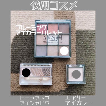 UR GLAM　BLOOMING EYE COLOR PALETTE/U R GLAM/パウダーアイシャドウを使ったクチコミ（2枚目）