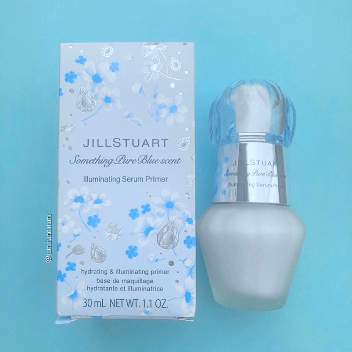 サムシングピュアブルー セント イルミネイティング セラムプライマー /JILL STUART/化粧下地を使ったクチコミ(5枚目)