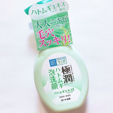 極潤 ハトムギ泡洗顔 160ml（ポンプ）/肌ラボ/泡洗顔を使ったクチコミ（1枚目）