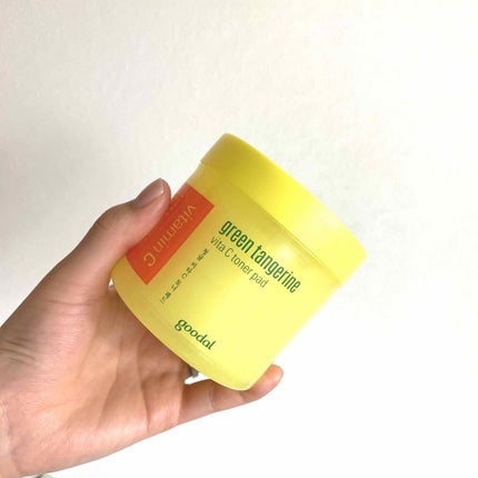 グリーンタンジェリン ビタCダークスポットケアパッド/goodal/トナーパッドを使ったクチコミ(1枚目)