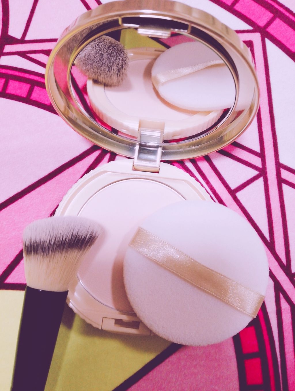 春姫 ファンデーションブラシ/DAISO/メイクブラシを使ったクチコミ（2枚目）