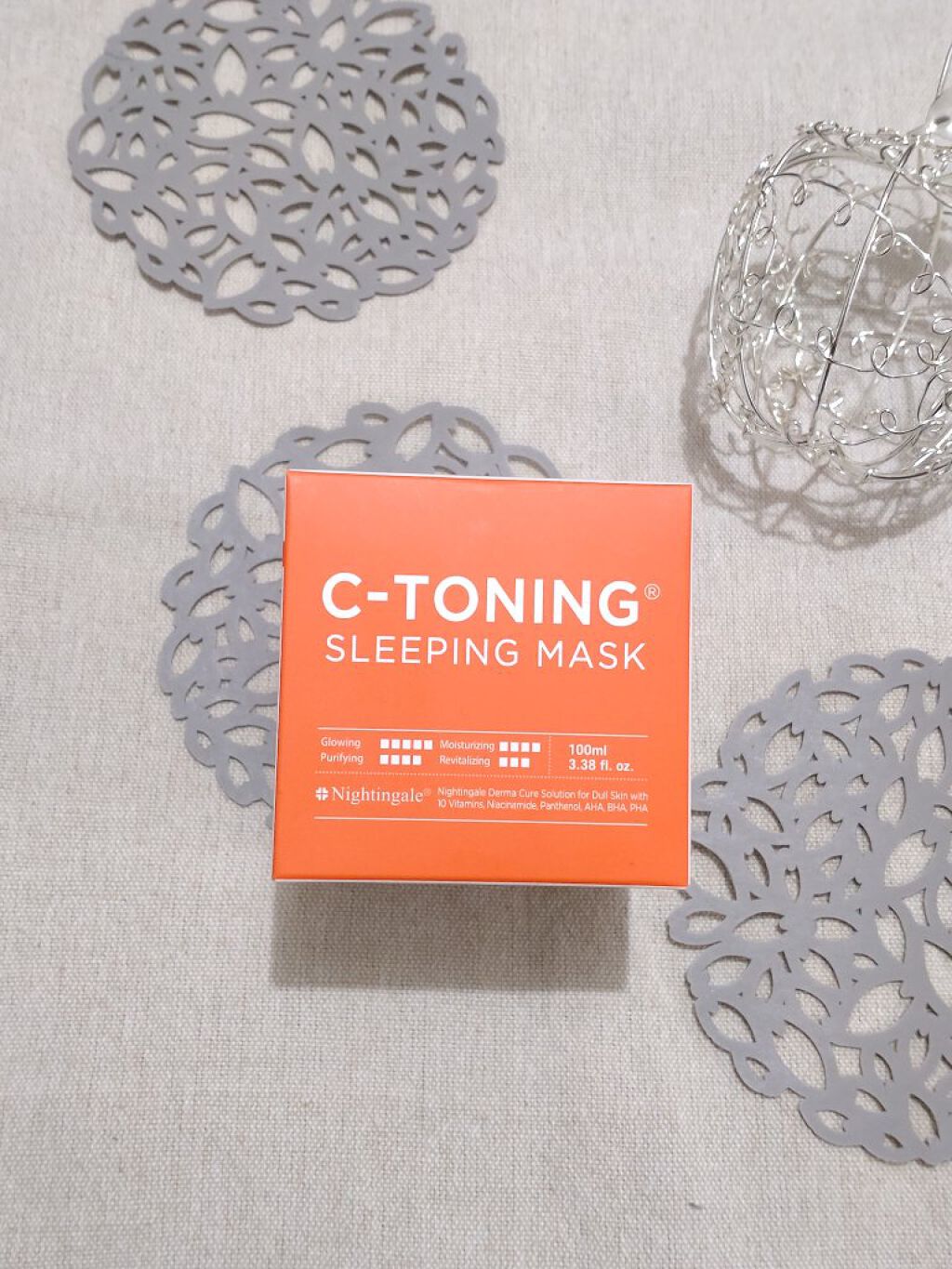 C-TONING SLEEPING MASK  /Nightingale(ナイチンゲール)/フェイスクリームを使ったクチコミ（3枚目）