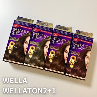 .
WELLA（ウエラ）
WELLATON2+1

一番人気のウォームブラウン、透明感のあるナチュラルブラウン、上品な雰囲気になれるピンクブラウン、アッシュ系でこなれ感のあるマットブラウン。
自分のなり