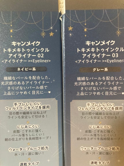 トキメキトゥインクルアイライナー/キャンメイク/リキッドアイライナーを使ったクチコミ(2枚目)