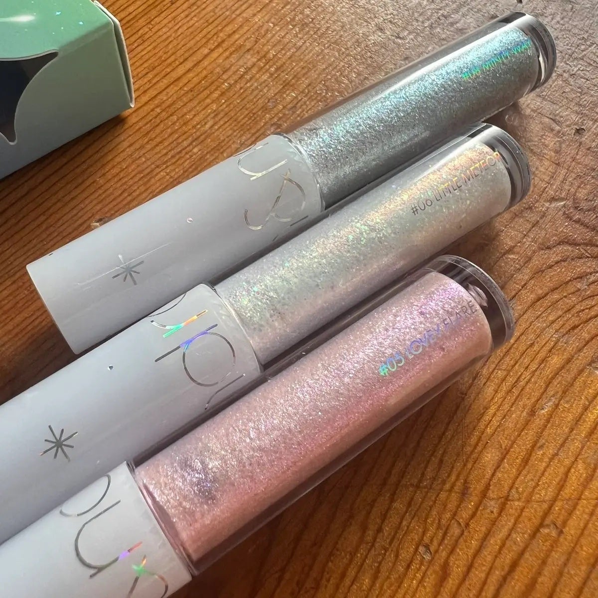 リキッド グリッター シャドウ/rom&nd/グリッターを使ったクチコミ(3枚目)