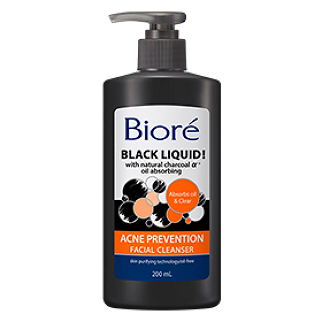 ビオレ ブラックリキッド フェイシャルクレンザー