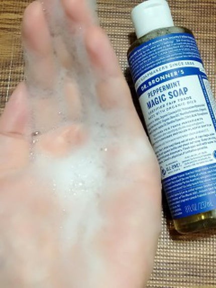 マジックソープ ペパーミント/ドクターブロナー/ボディソープを使ったクチコミ(3枚目)