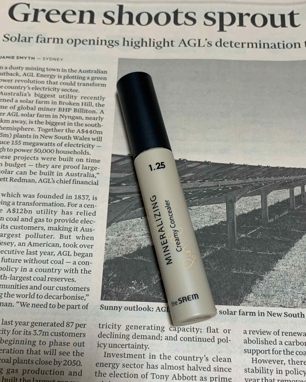 ミネラライジング クリーミーコンシーラー 1.25 クリームラテ/the SAEM/リキッドコンシーラーを使ったクチコミ（1枚目）