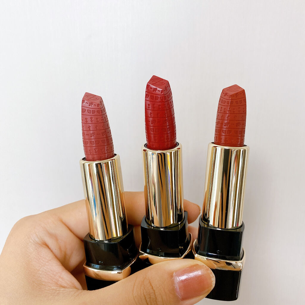 エジプトシリーズ シルキーリップスティック/ZEESEA/口紅を使ったクチコミ（3枚目）