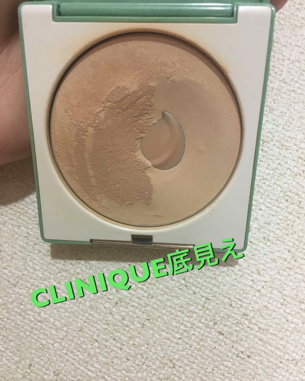 ステイ マット シアー プレスト パウダー/CLINIQUE/プレストパウダーを使ったクチコミ（2枚目）
