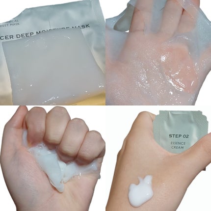 ディープモイスチャー マスク (ケアクリーム付き)/cerXcer/シートマスク・パックを使ったクチコミ(4枚目)