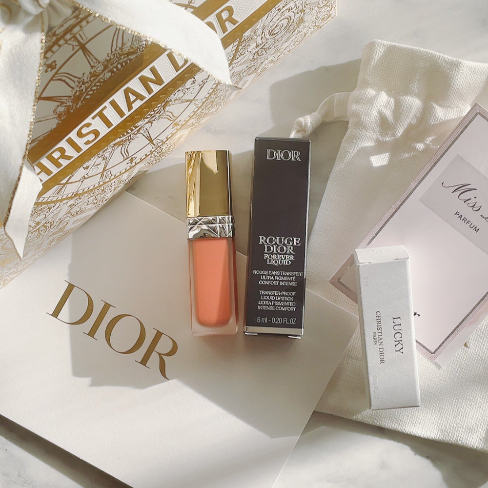 ルージュ ディオール フォーエヴァー リキッド シークイン(クリスマス コレクション 2024 限定品)/Dior/口紅・グロス・リップライナー・リップケアを使ったクチコミ(1枚目)