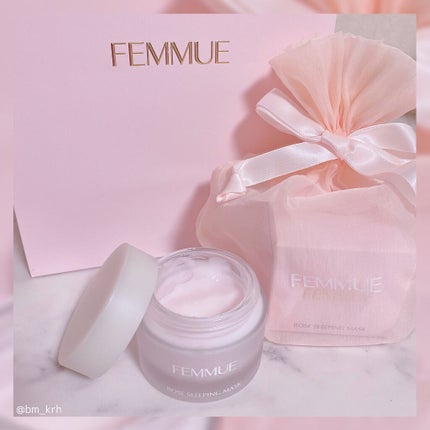ローズウォーター スリーピングマスク/FEMMUE/フェイスクリームを使ったクチコミ(1枚目)
