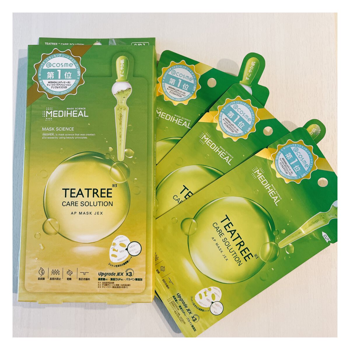 ティーツリーケアソリューション アンプルマスクJEX/MEDIHEAL/シートマスク・パックを使ったクチコミ（1枚目）