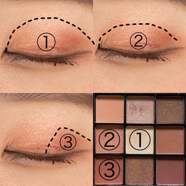 UR GLAM　BLOOMING EYE COLOR PALETTE 01/U R GLAM/アイシャドウパレットを使ったクチコミ（3枚目）