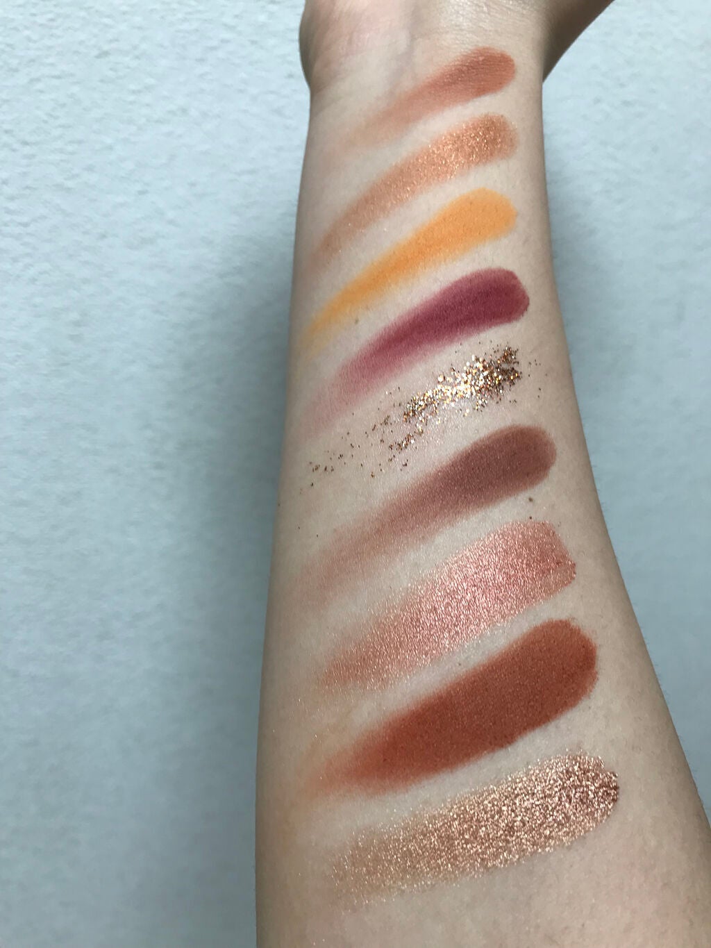 9色 マットグリッターアイシャドウパレット/MINSHZEE/アイシャドウパレットを使ったクチコミ(3枚目)