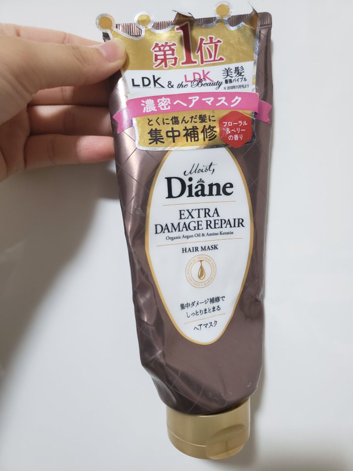 モイストダイアン パーフェクトビューティ エクストラダメージリペア ヘアマスク 180g/ダイアン/ヘアマスク・ヘアパックを使ったクチコミ（1枚目）