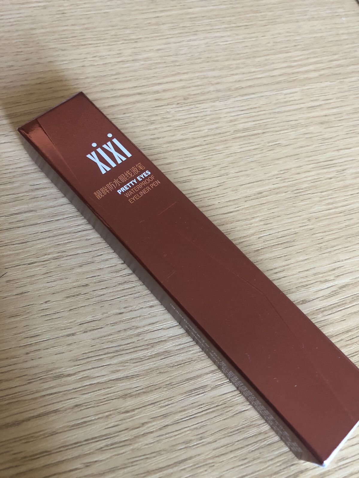 PRETTY EYES 104ダークブラウン/xixi/リキッドアイライナーを使ったクチコミ（1枚目）