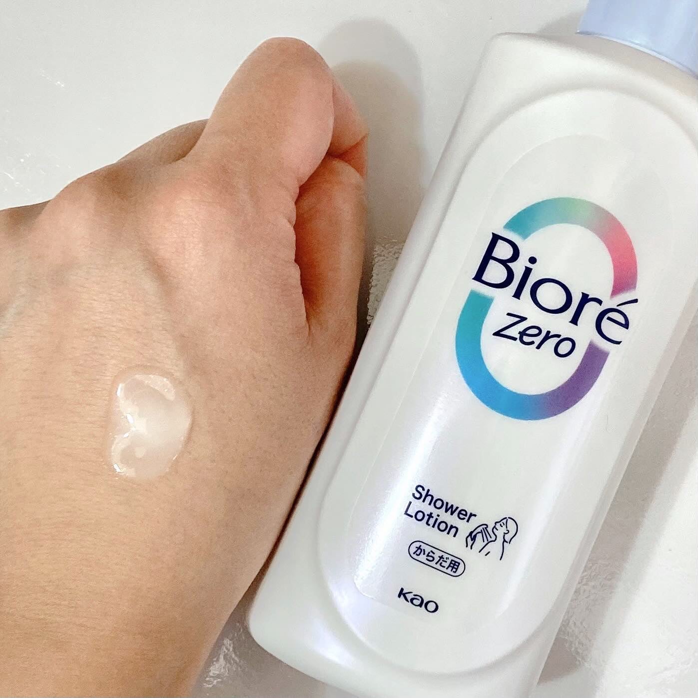 ビオレZero お風呂で使う汗ケアローション 無香性/ビオレ/ボディローションを使ったクチコミ(2枚目)
