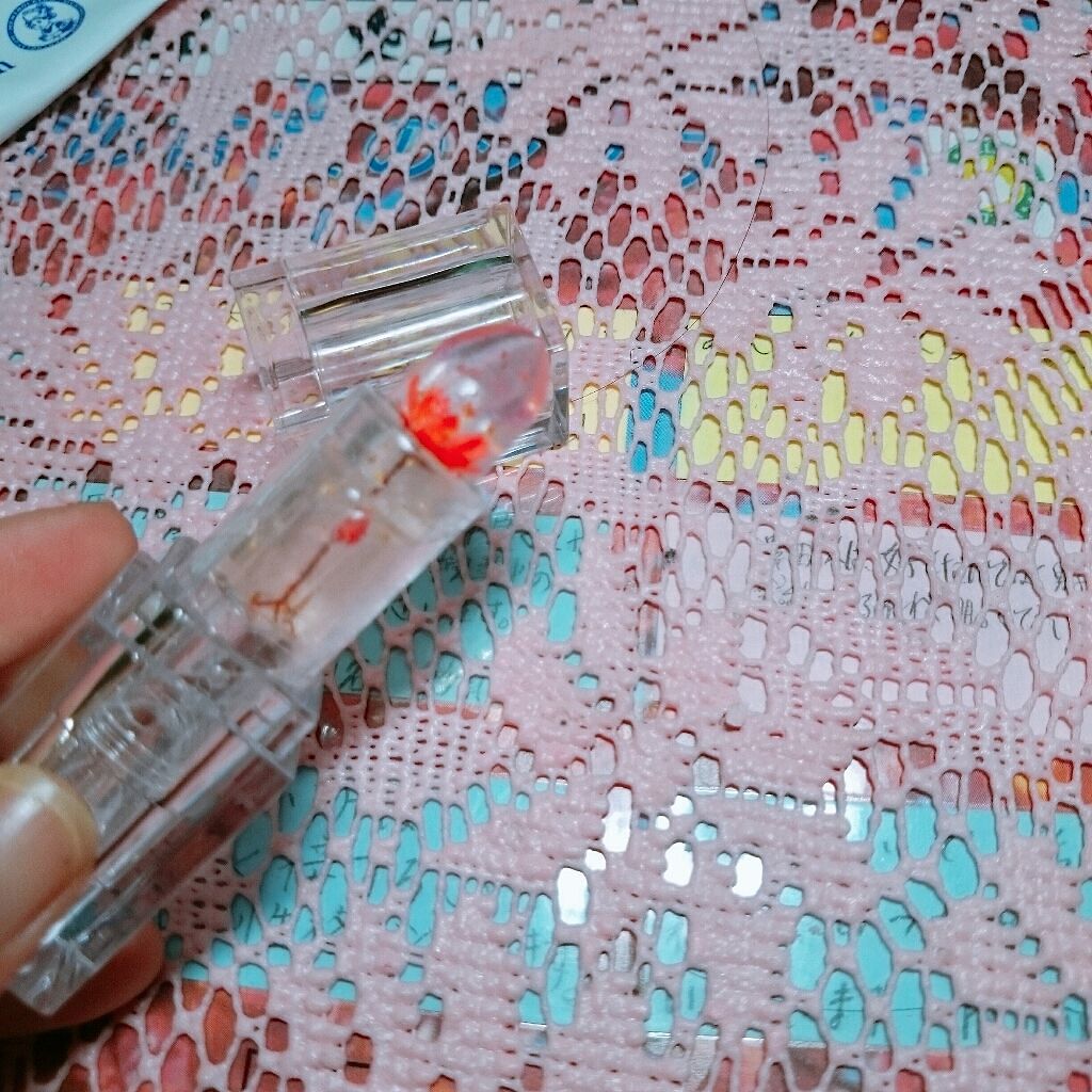 フラワーティントリップ 01 ホットピンク/JellyKiss/リップティントを使ったクチコミ（3枚目）