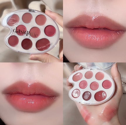 ムードペインティングリップアンドチークパレット/dasique/マルチパレットを使ったクチコミ(8枚目)