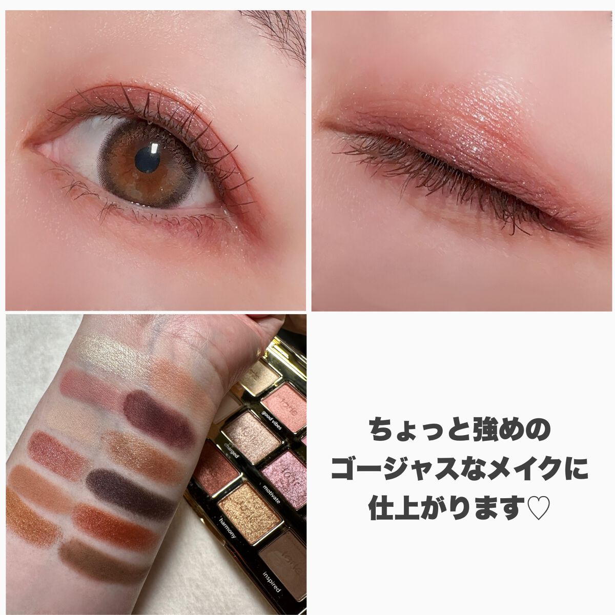 タルトレット E アマゾニアンクレイ パレット/tarte/アイシャドウパレットを使ったクチコミ(7枚目)