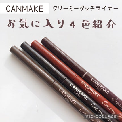 クリーミータッチライナー/キャンメイク/ジェルアイライナーを使ったクチコミ(1枚目)