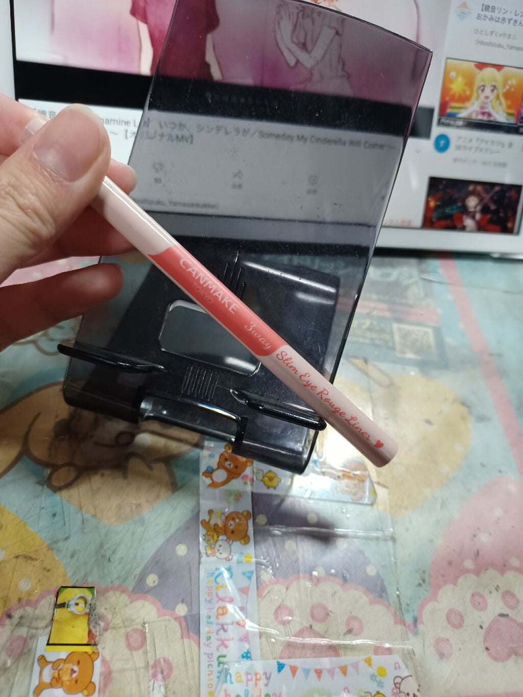 3wayスリムアイルージュライナー/キャンメイク/リキッドアイライナーを使ったクチコミ(2枚目)