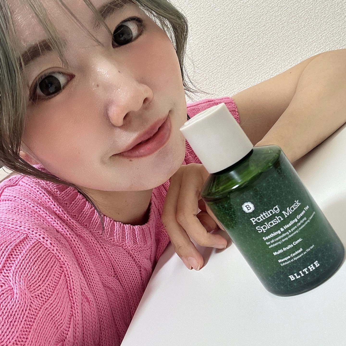 Patting Splash Mask Soothing & Heeling Green tea/BLITHE/その他洗顔料を使ったクチコミ（3枚目）