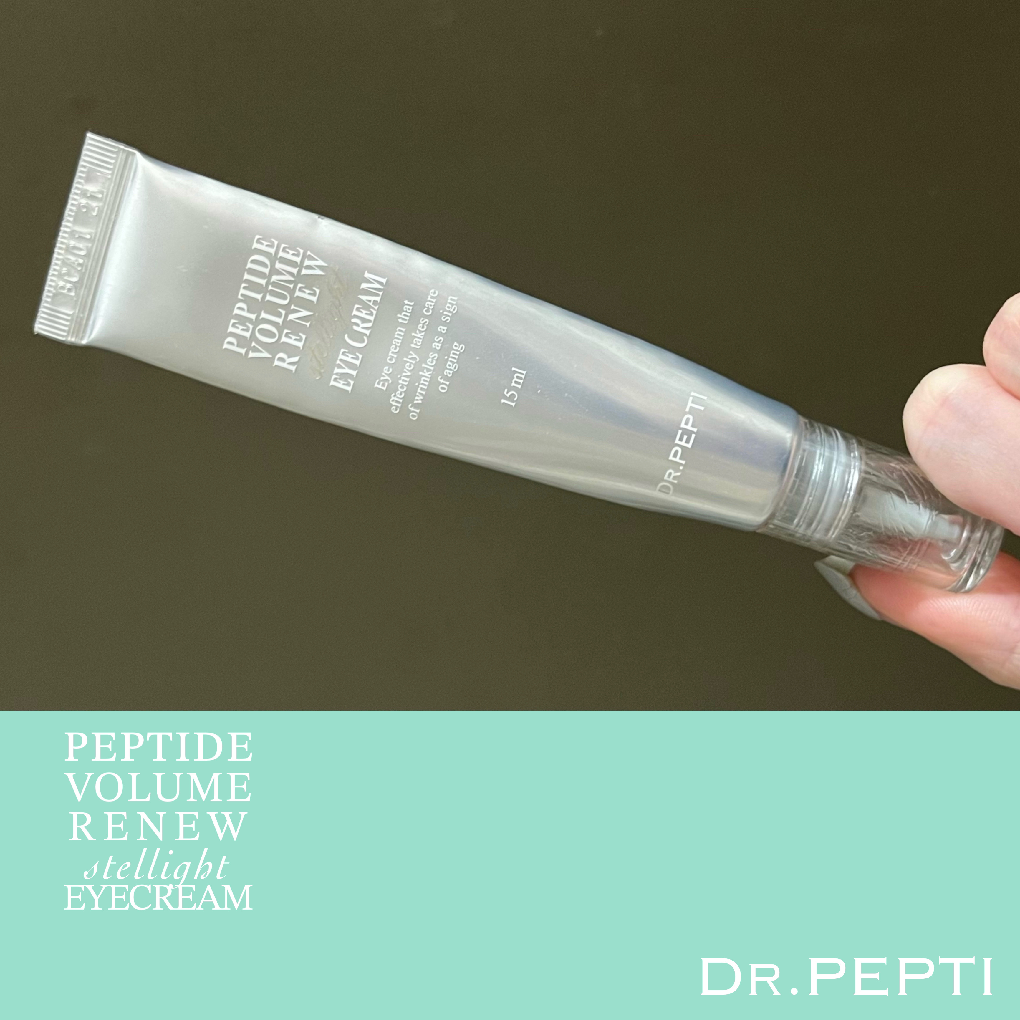 DR.PEPTI ペプチド ボリューム リニュー ステライト アイクリームのクチコミ「使い切り✍️気になる目元口元に使いやすい🩵
━━━━━━━━━━━━━━━
DR.PEPTI
.....」（1枚目）