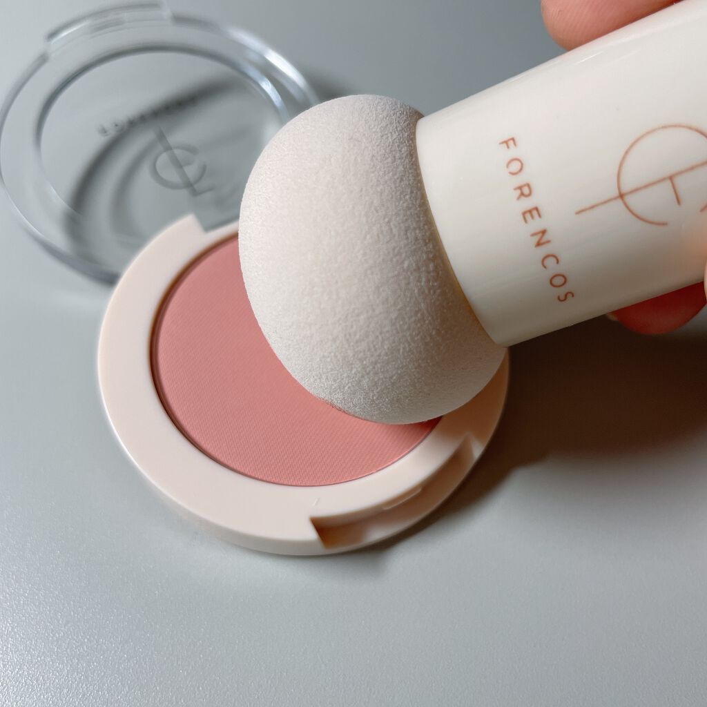 ベアブラッシャー パフ付き/フォレンコス/パウダーチークを使ったクチコミ(3枚目)