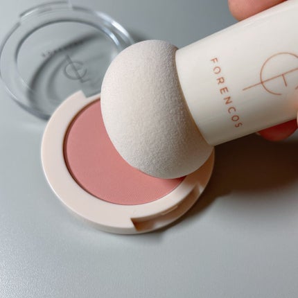 ベアブラッシャー パフ付き/フォレンコス/パウダーチークを使ったクチコミ(3枚目)