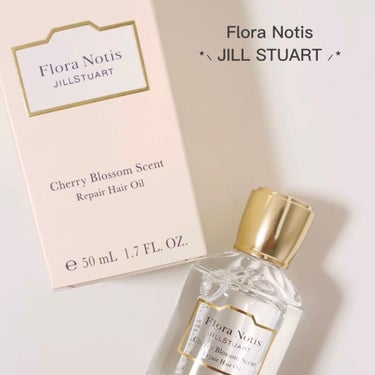 Flora Notis JILL STUART チェリーブロッサム　リペアヘアオイルのクチコミ「- ̗̀ ジルスチュアートの香りのヘアオイル ̖́-
𓂃さらっと揺れ動く女子な髪の毛に𓂃


.....」（2枚目）
