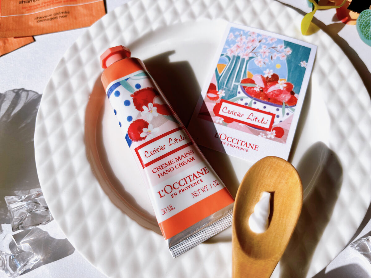 試してみた】チェリーライチ ハンドクリーム L'OCCITANEのリアルな