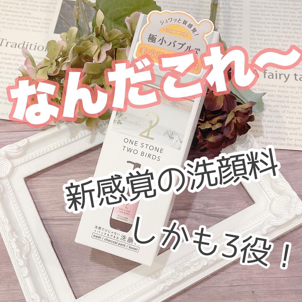 洗顔だけじゃない+パックもできる洗顔料/ONE STONE TWO BIRDS/その他洗顔料を使ったクチコミ(1枚目)