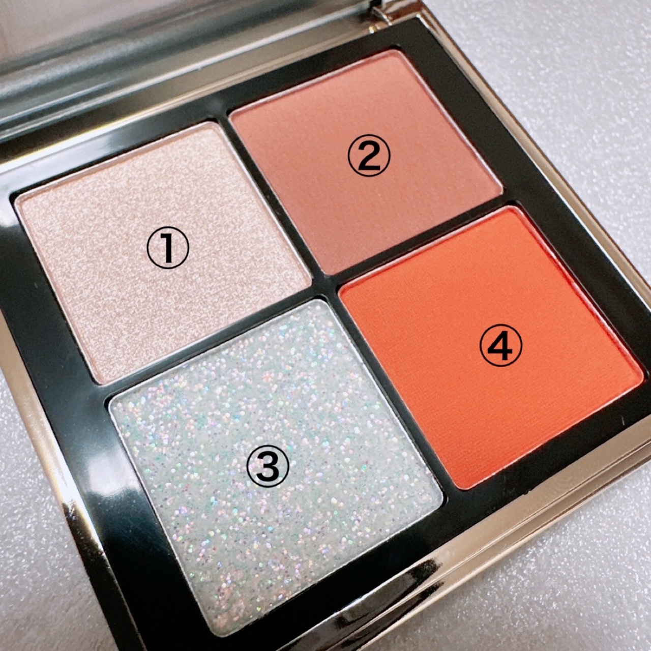 4色アイシャドウパレット 04 smoked tea/MOKA Japan cosmetics/アイシャドウパレットを使ったクチコミ（3枚目）