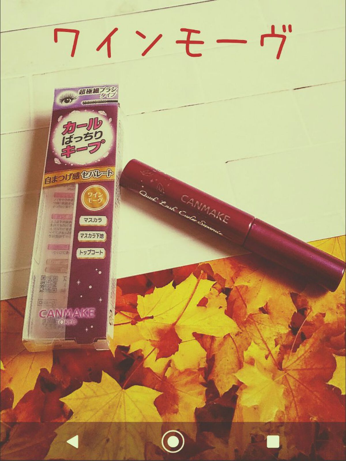 クイックラッシュカーラーセパレート 04 ワインモーヴ/キャンメイク/マスカラを使ったクチコミ（1枚目）
