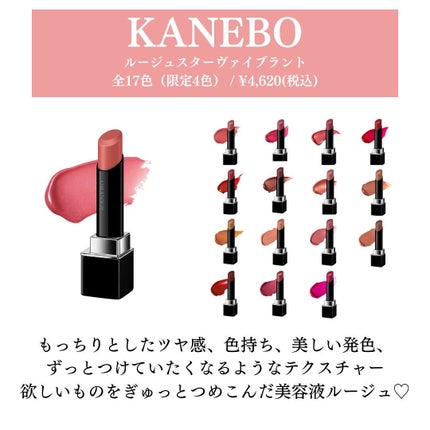 ルージュスターヴァイブラント/KANEBO/口紅を使ったクチコミ(2枚目)