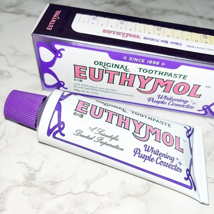 ホワイトパープル歯みがき ピーチフローラルミントの香り/EUTHYMOL/歯磨き粉を使ったクチコミ(1枚目)